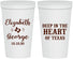 Personalized Wedding 22 oz Stadium Cups - Deep In The Heart Of Texas | 237