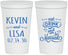 Personalized Wedding 22 oz Stadium Cups - Eat Drink Be Married | 239