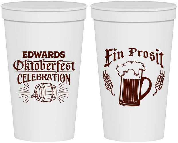 Personalized Oktoberfest 22 oz Stadium Cups - Ein Prosit | 240002