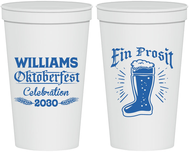 Personalized Oktoberfest 22 oz Stadium Cups - Ein Prosit | 240003