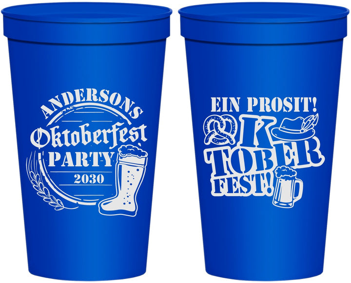 Personalized Oktoberfest 22 oz Stadium Cups - Ein Prosit | 240005