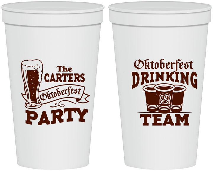 Personalized Oktoberfest 22 oz Stadium Cups - Drinking Team | 240018