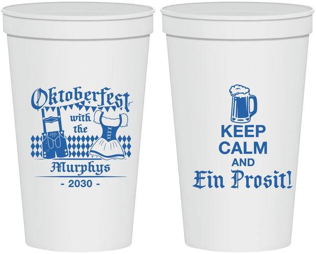 Personalized Oktoberfest 22 oz Stadium Cups - Ein Prosit | 240019