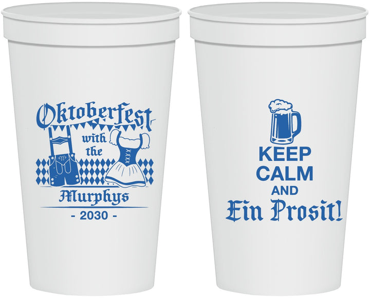 Personalized Oktoberfest 22 oz Stadium Cups - Ein Prosit | 240019