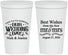Personalized Wedding 22 oz Stadium Cups - Best Wishes Mr And Mrs | 242