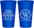 Personalized Wedding 22 oz Stadium Cups - Life Love Happiness | 248