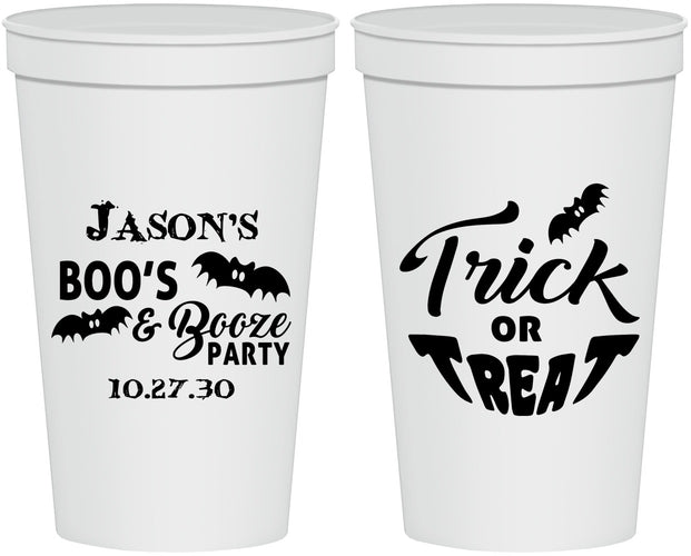 Personalized Halloween 22 oz Stadium Cups - Trick Or Treat | 250002