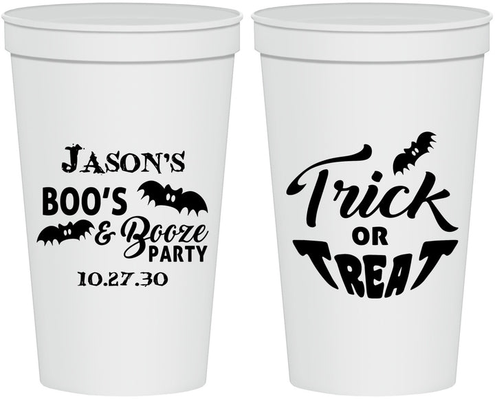 Personalized Halloween 22 oz Stadium Cups - Trick Or Treat | 250002
