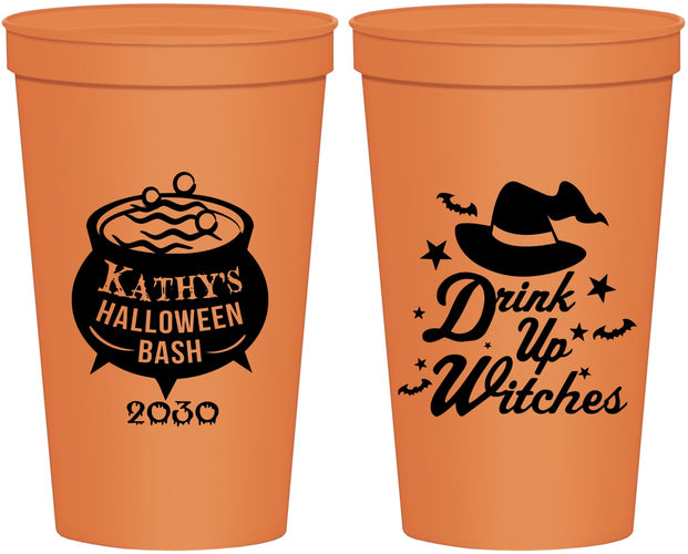 Personalized Halloween 22 oz Stadium Cups - Drink Up Witches | 250004