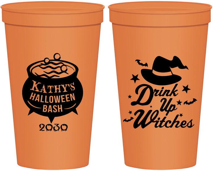 Personalized Halloween 22 oz Stadium Cups - Drink Up Witches | 250004