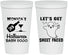 Personalized Halloween 22 oz Stadium Cups - Ghost Sheet Faced | 250009