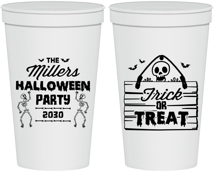 Personalized Halloween 22 oz Stadium Cups - Trick Or Treat | 250010