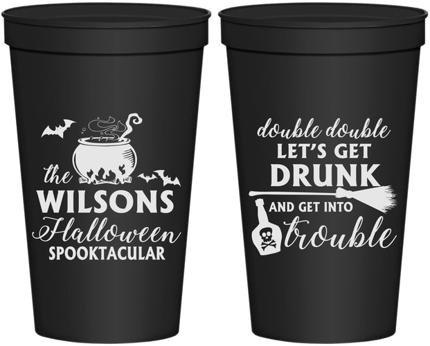 Personalized Halloween 22 oz Stadium Cups - Witch | 250011