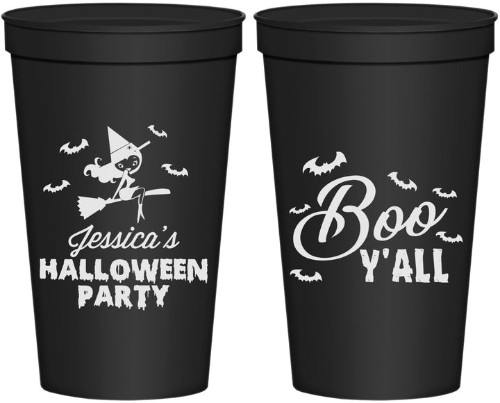 Personalized Halloween 22 oz Stadium Cups - Witch Boo | 250015