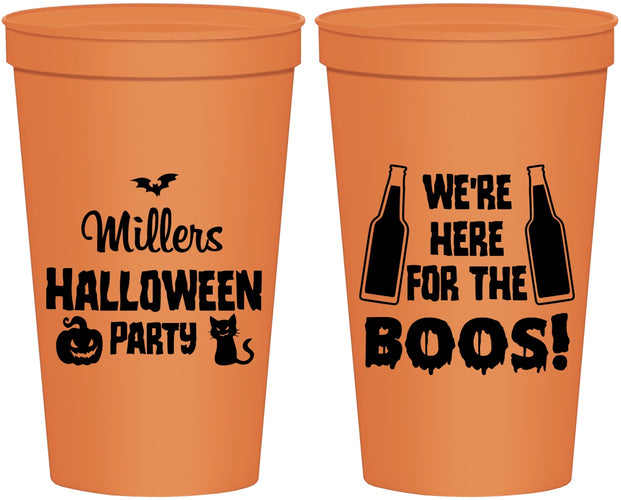 Personalized Halloween 22 oz Stadium Cups - Boo | 250016
