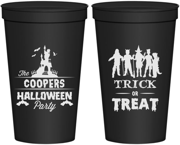 Personalized Halloween 22 oz Stadium Cups - Trick Or Treat | 250019