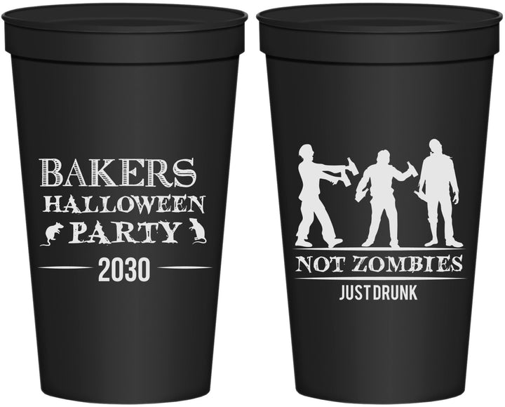 Personalized Halloween 22 oz Stadium Cups - Zombies | 250023