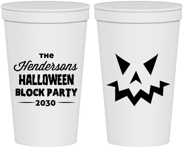 Personalized Halloween 22 oz Stadium Cups - Pumpkin | 250034