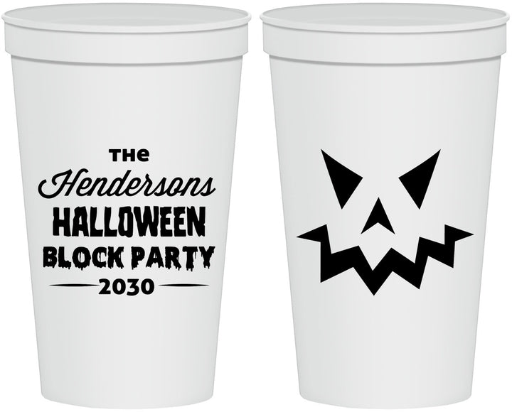 Personalized Halloween 22 oz Stadium Cups - Pumpkin | 250034