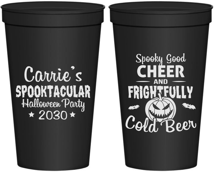 Personalized Halloween 22 oz Stadium Cups - Pumpkin | 250035