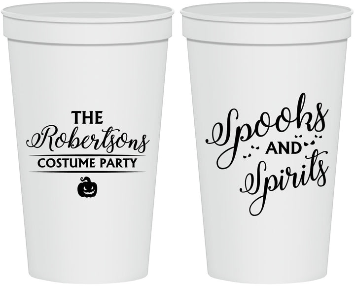 Personalized Halloween 22 oz Stadium Cups - Spooks Spirits | 250037