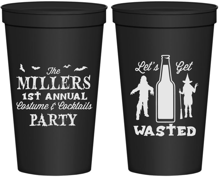 Personalized Halloween 22 oz Stadium Cups - Werewolf Witch | 250039