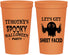 Personalized Halloween 22 oz Stadium Cups - Ghost Sheet Faced | 250044