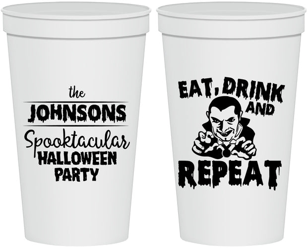 Personalized Halloween 22 oz Stadium Cups - Dracula | 250062