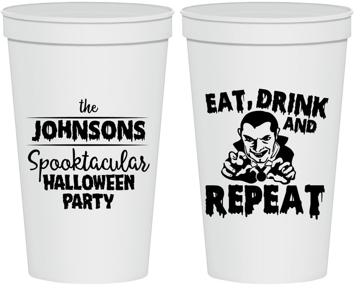 Personalized Halloween 22 oz Stadium Cups - Dracula | 250062