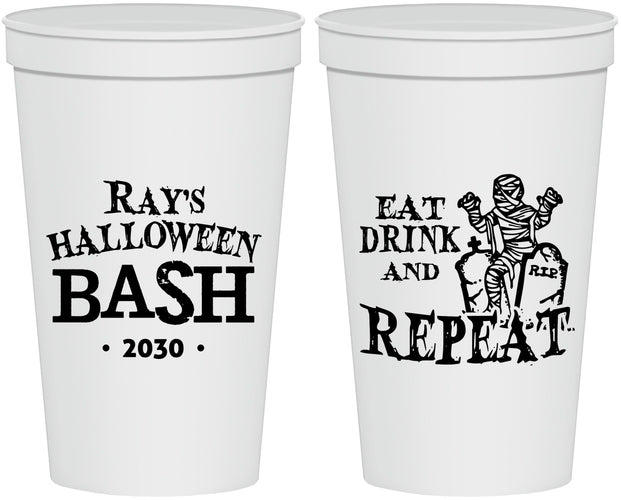 Personalized Halloween 22 oz Stadium Cups - Mummy | 250066