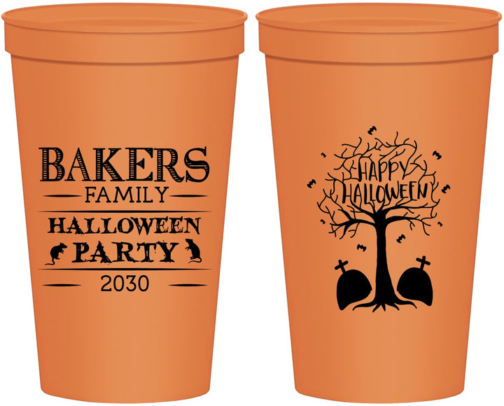 Personalized Halloween 22 oz Stadium Cups - Graveyard Shift | 250076