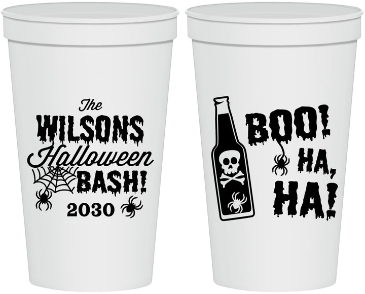 Personalized Halloween 22 oz Stadium Cups - Boo Skeleton | 250078