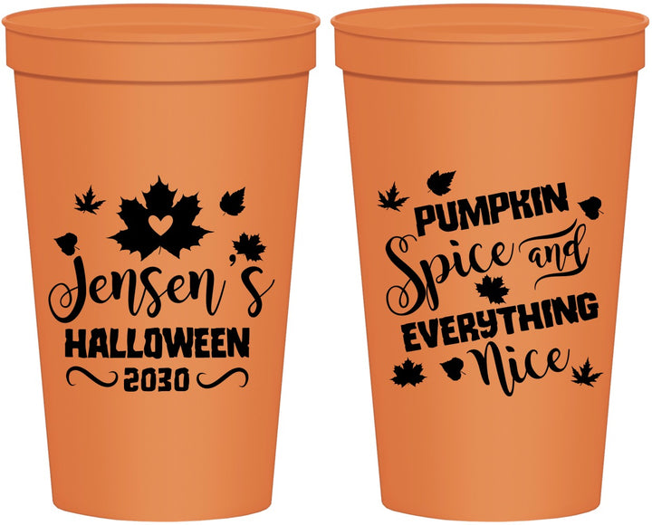 Personalized Halloween 22 oz Stadium Cups - Pumpkin | 250080