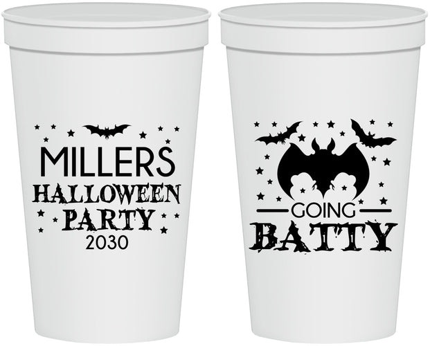 Personalized Halloween 22 oz Stadium Cups - Bat | 250081