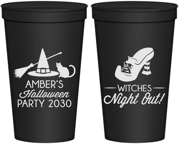 Personalized Halloween 22 oz Stadium Cups - Witches Night Out | 250083