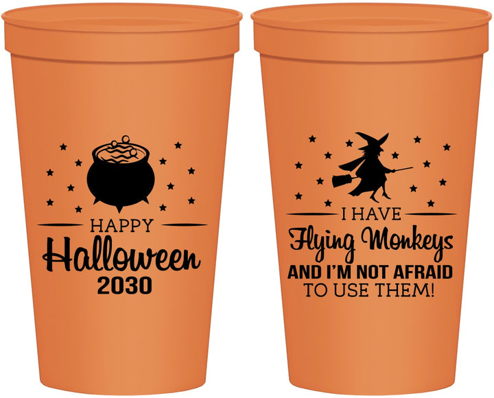 Personalized Halloween 22 oz Stadium Cups - Witch | 250084