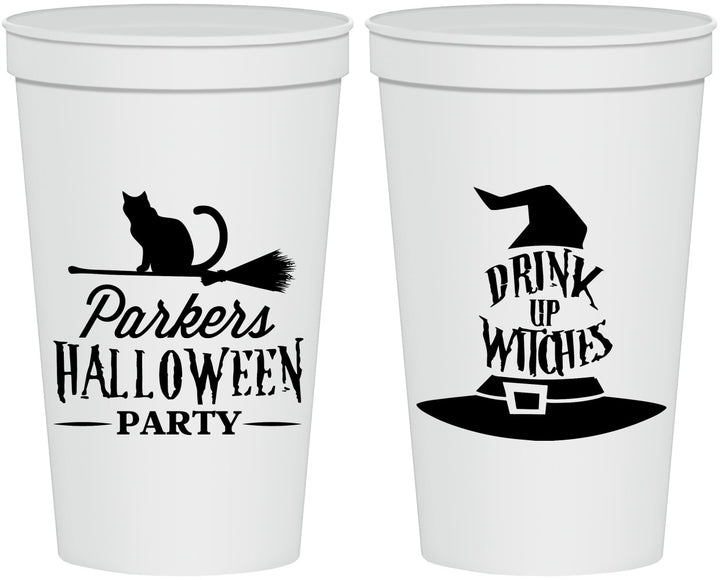 Personalized Halloween 22 oz Stadium Cups - Drink Up Witches | 250094