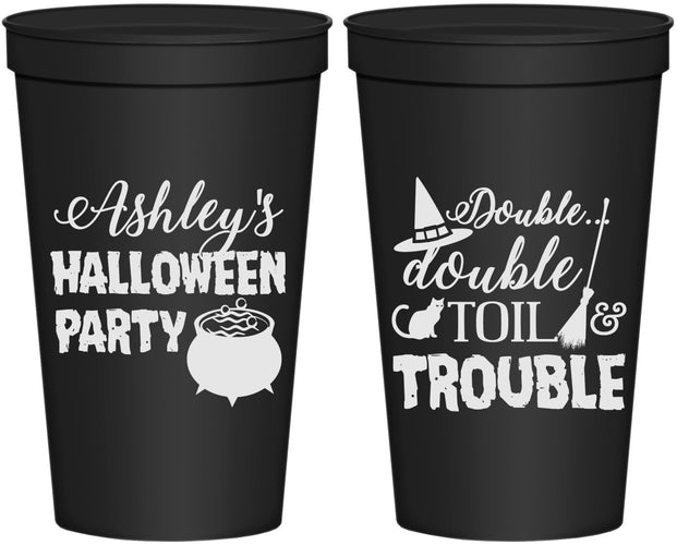 Personalized Halloween 22 oz Stadium Cups - Witch | 250095