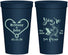 Personalized Wedding 22 oz Stadium Cups - Fish In The Sea For Me | 254