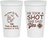 Personalized Wedding 22 oz Stadium Cups - He Took A Shot She Said Yes | 259