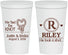 Personalized Wedding 22 oz Stadium Cups - We Tied The Knot | 260