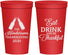 Personalized Thanksgiving 22 oz Stadium Cups - Eat Drink Thankful | 260001