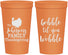 Personalized Thanksgiving 22 oz Stadium Cups - Gobble Til You Wobble | 260004
