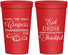 Personalized Thanksgiving 22 oz Stadium Cups - Eat Drink Thankful | 260009