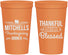 Personalized Thanksgiving 22 oz Stadium Cups - Thankful Blessed | 260032