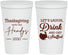 Personalized Thanksgiving 22 oz Stadium Cups - Turkey Stuffed | 260038