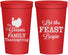 Personalized Thanksgiving 22 oz Stadium Cups - Let The Feast Begin | 260041