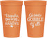 Personalized Thanksgiving 22 oz Stadium Cups - Gobble Gobble | 260044