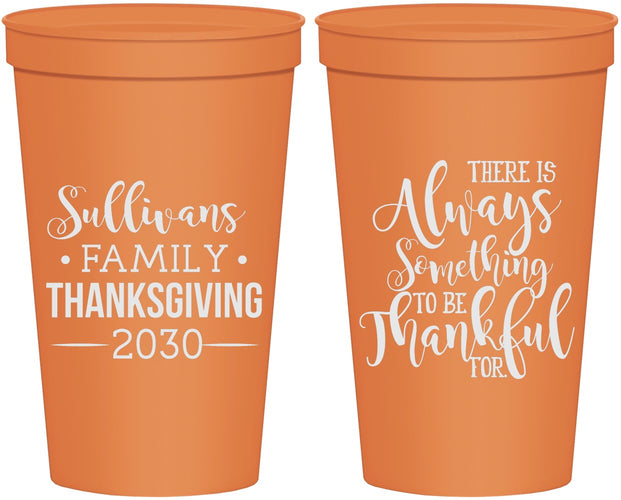 Personalized Thanksgiving 22 oz Stadium Cups - Thankful | 260048