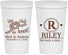 Personalized Wedding 22 oz Stadium Cups - We Tied The Knot | 263